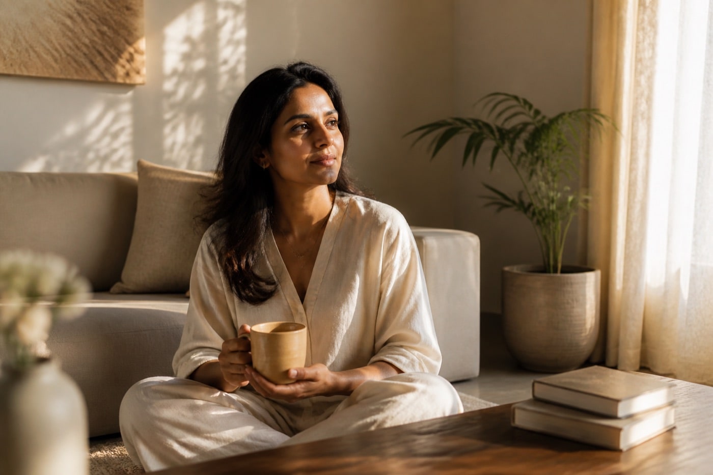 Neha Mittal in a quiet coaching moment at home